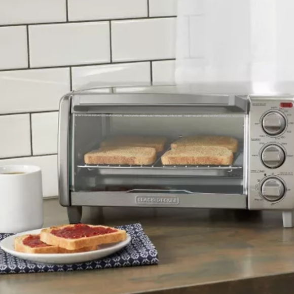 Black and Decker Kitchen Blackdecker 4 Slice Natural Convection